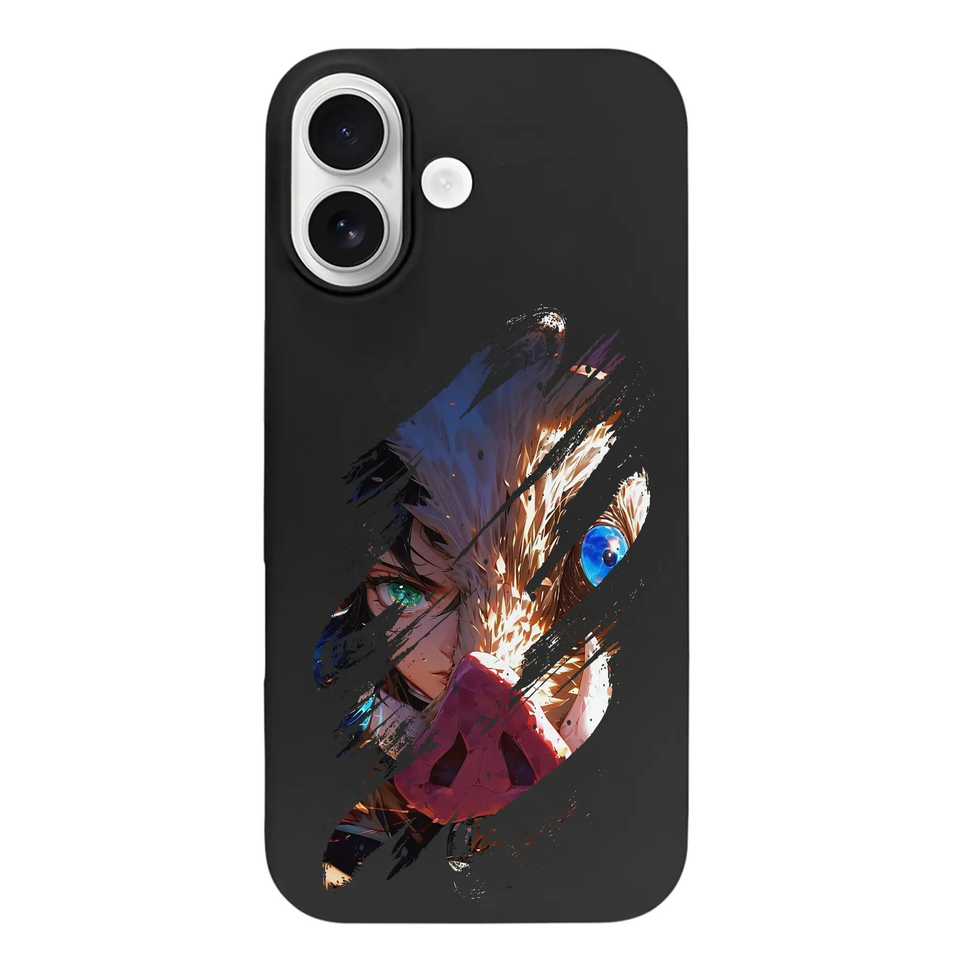 鬼滅の刃 グッズ,嘴平 伊之助 - iPhone 17 シリーズ シリコンケース 薄型 耐衝撃 指紋防止 ソフトタッチカバー 精密フィット 傷防止 保護ケース iPhone 17/17 Air/17 Pro/17 Pro Max 対応